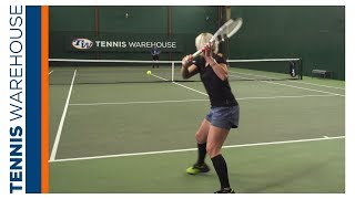 Tennis Drills with Bethanie MattekSands Slice Topspin Crosscourt [upl. by Skolnik401]