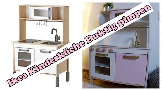 Ikea Kinderküche Duktig pimpen  Rosa Mädchen Traum [upl. by Burrell390]