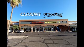 Closing OfficeMax  Tempe AZ [upl. by Aniral]