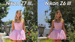 Nikon Z7 III Vs Nikon Z6 III Camera Test Comparison [upl. by Aik17]