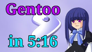 Gentoo UEFI Install in 516 [upl. by Peisch]