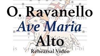 Ave Maria Ravanello ALTO [upl. by Huskamp685]