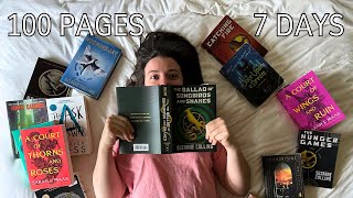 Reading 100 Pages A Day For 7 Days  Reading Challenge [upl. by Tenaej]