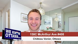 158C McArthur Ave 408  Chateau Vanier Ottawa  Hamre Real Estate Team REMAX Affiliates [upl. by Undry]