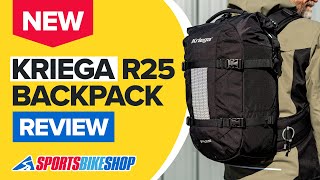 NEW Kriega R25 motorcycle backpack review  Sportsbikeshop [upl. by Avner664]