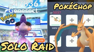 How to SOLO Genesect Raid  Pokémon Go  1 Trainer [upl. by Bryna263]