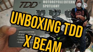 Unboxing TDD X Beam Auxiliary Lights  Legit Seller TDD Philippines from Lazada [upl. by Ardnaed]