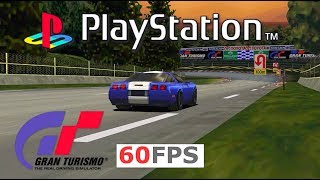 PS1 Gran Turismo 1  true 60fps 1440p 169 PCSXrPGXP PC emu 1997 [upl. by Candis]