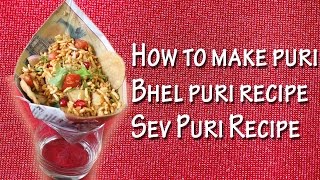 Indian Street Food Recipes Compilation Part 1 Indian Chaat Bhel Puri Sev Puri How To Make Puri [upl. by Estren]