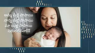 Amma Chitti Papayi  Laalipaata  Jola paatalu  Lali Jo  Telugu Lyrical  Sleep songs sleep Baby [upl. by Deacon761]