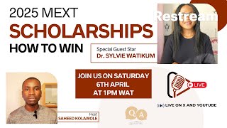 2025 MEXT Scholarships How to win it [upl. by Sairtemed948]