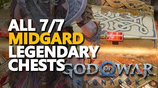 All Midgard Legendary Chests God Of War Ragnarok [upl. by Regnig939]