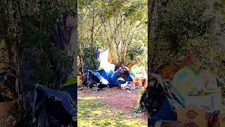 A hidden homeless tent shortsvedio sydney nsw australia [upl. by Elehcin]