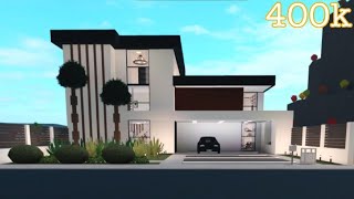 BLOXBURG 400K CASA MODERNA EXTERIOR  COM GAMEPASS  PARTE 1 [upl. by Anizor730]