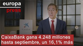 CaixaBank gana 4248 millones hasta septiembre un 161 más [upl. by Goldsworthy951]