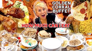 HOW MUCH CAN I EAT AT GOLDEN CORRAL BUFFET RainaisCrazy ft airrack [upl. by Airemat]