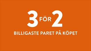 Skopunkten  3 för 2 billigaste paret på köpet eller köp 2 billigaste paret för halva priset [upl. by Maharg79]