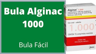 Bula Alginac 1000 Como tomar Alginac Bula Simples efeitos colaterais do medicamento saiba mais [upl. by Toille]