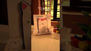 Cute calendar making malayalamCute desk decor diy calendar making🐰🐱 keerthana3142 diy [upl. by Lotte]