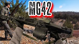 WW2 Airsoft Battle German MG42 Crew Dominates from Cliff Tops Destroys Enemy Team  Part 1 [upl. by Anelrihs36]