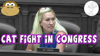 MTG Starts Catfight in Congress with Crockett and AOC  MITAM [upl. by Etnoid]