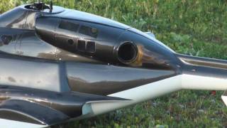 Vario RC Airwolf Helicopter wJetCat PHT3 Turbine 1st Flight [upl. by Rockey]