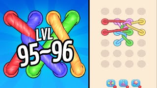 🏅 TANGLE ROPE 3D 🤪 Level 9596 🧩 Gameplay Walkthrough [upl. by Nagem]