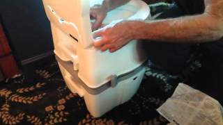 Thetford Porta Potti Curve  battery powered [upl. by Kcinom]