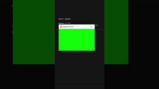 Lets make a game with python pygame  Open window and set title Shorts [upl. by Enitsirk]