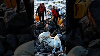 Sea Lion Mother and Pup SavedSeaLionRescueAnimalRescueMarineLife [upl. by Ainoz]