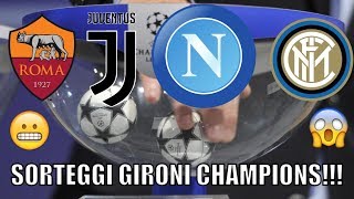 SIMULAZIONE SORTEGGIO GIRONI CHAMPIONS LEAGUE [upl. by Ailin530]