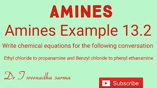 ORGANIC CHEMISTRYCLASS12 AMINES  example 132 conversion of ethyl chloride to propanamine [upl. by Neras]