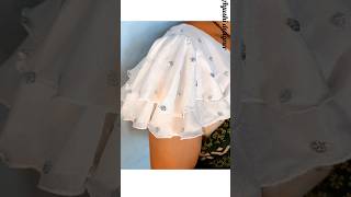 double layer bell sleeves design cutting and stitchingbellsleeves shortsvideo short shorts [upl. by Aneryc]