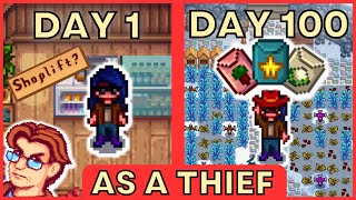 I played 100 days of Stardew Valley as a THIEF 🦹🏻‍♀️ [upl. by Carlile]