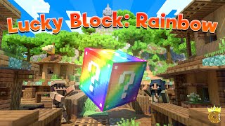 Lucky Block Rainbow  Minecraft Marketplace  Official Trailer [upl. by Esinyt]