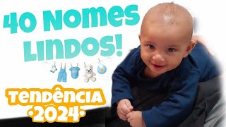 Nomes para bebê masculinos 40 nomes lindos e diferentes tendência 2024 para meninos [upl. by Nitsyrc]