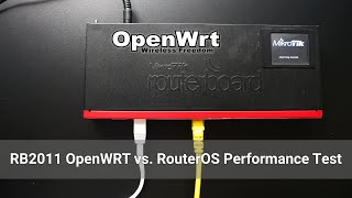 OpenWRT  Mikrotik RB2011 OpenWRT vs RouterOS Performance Test [upl. by Ydnam983]