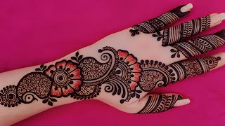 New Stylish mehndi design  Simple Henna design  Mehndi designs  Cone designs  Mehandi design [upl. by Eyssej159]