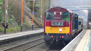 Trains at Barnt Green XCL Inc Class 20s  10th February 2024 [upl. by Lehman]