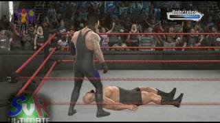 Smackdown Vs Raw 2009 Taker vs Big Show 22 PS3Xbox360 [upl. by Ahsiat]