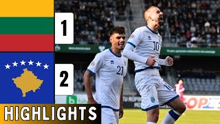 Lithuania Vs Kosovo 12  EXTENDED HIGHLIGHTS  UEFA Nations League  Edon Zhegrova Goal 🔥 [upl. by Natividad952]