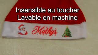 Personnaliser votre bonnet et chaussette de Noël [upl. by Ylebmik]