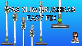 VAX SLIM brush roller stopped EASY FIX 2 minutes [upl. by Esinart]