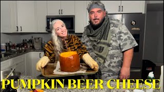 MAKING PUMPKIN 🎃 BEER CHEESE [upl. by Mackey]