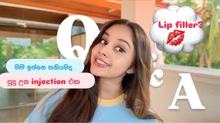 Injection වලින් සුදු වෙන්න 🤫🙈මම කැමතිම එයාට🌹  lip filler 💋 [upl. by Tamberg]