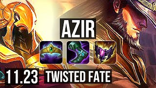 AZIR vs TWISTED FATE MID  21M mastery 700 games 826 Dominating  EUW Master  1123 [upl. by Enelyad]