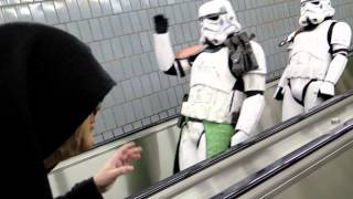 Live Action Robot Chicken Recreation of the Classic Emperor Escalator Scene [upl. by Hanschen]