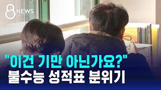 quot이건 기만 아닌가요quot 불수능 성적표 분위기  SBS 8뉴스 [upl. by Hartmann]