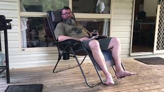 Review of Oztrail Sun Lounge Jumbo Chair [upl. by Ijok167]