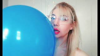 ASMR Balloon 🎈Blowing Scraching Bouncing Streaching [upl. by Ahsircal57]